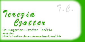 terezia czotter business card