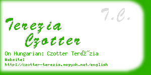 terezia czotter business card